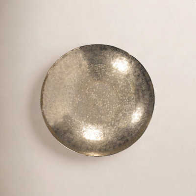Fontana Chiseled Aluminum Decorative Bowl with Hanging Hardware