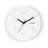 Minuet Contemporary Red Plastic Wall Clock