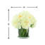 Peony Arrangement in Glass Vase with Grass-50368380