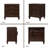 27.5" 3-Drawer Nightstand With Hidden Outlets, Pull-Out Shelf & Elegant Solid Wood Legs