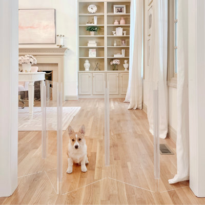 Clear Zig Zag Pet Gate
