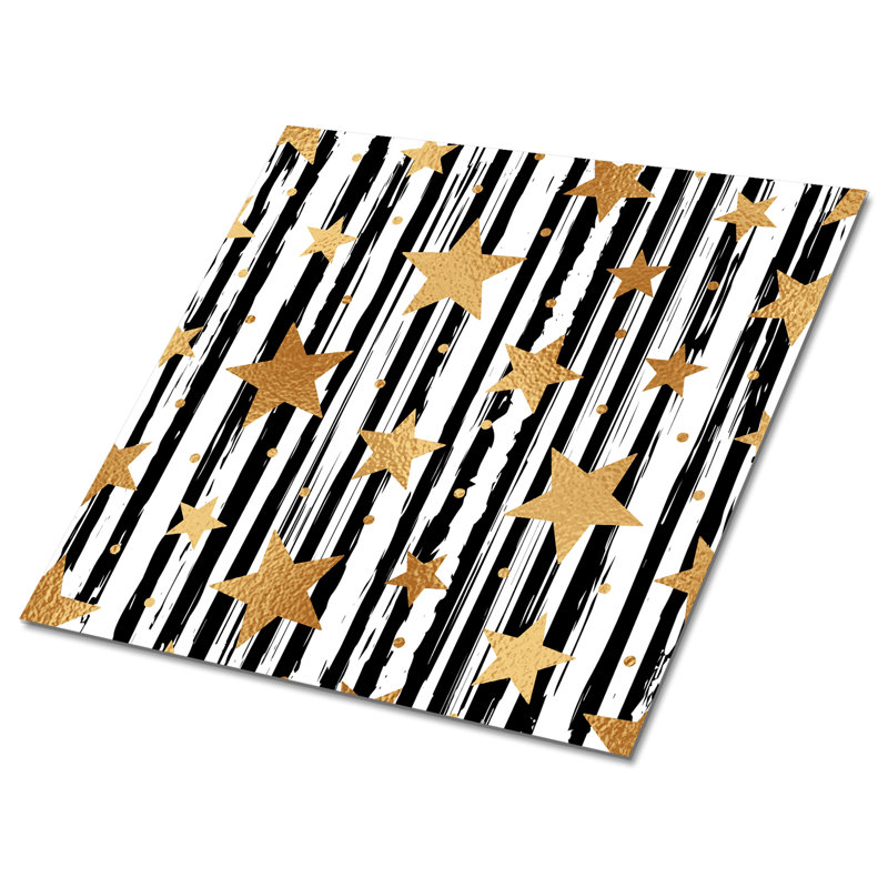 Kiamara 30cm W x 30cm L Vinyl Peel and Stick Field Tile