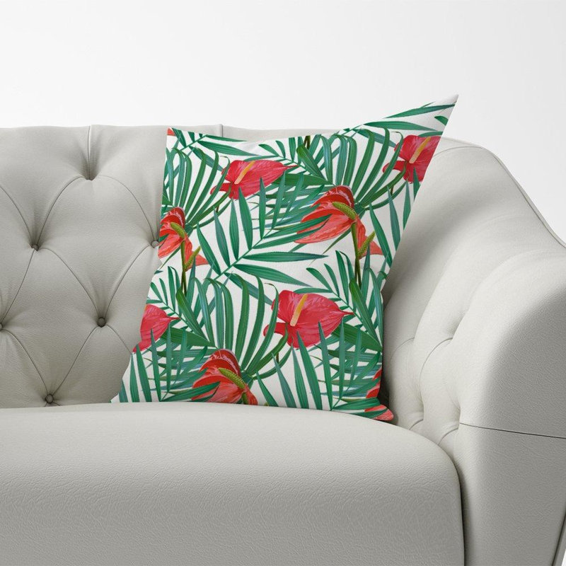 Ampere Floral Square Throw Cushion