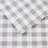 King Printed Sheet , 4 Pcs Gray Herringbone Check, 100% Cotton Flannel, Soft Handfeel, Elasticized Fitted Sheet, Machine Washable