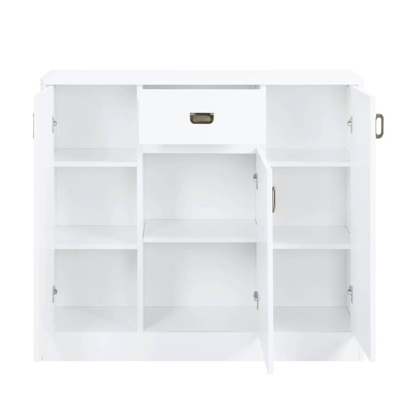 Pagan White High Gloss Finish Server