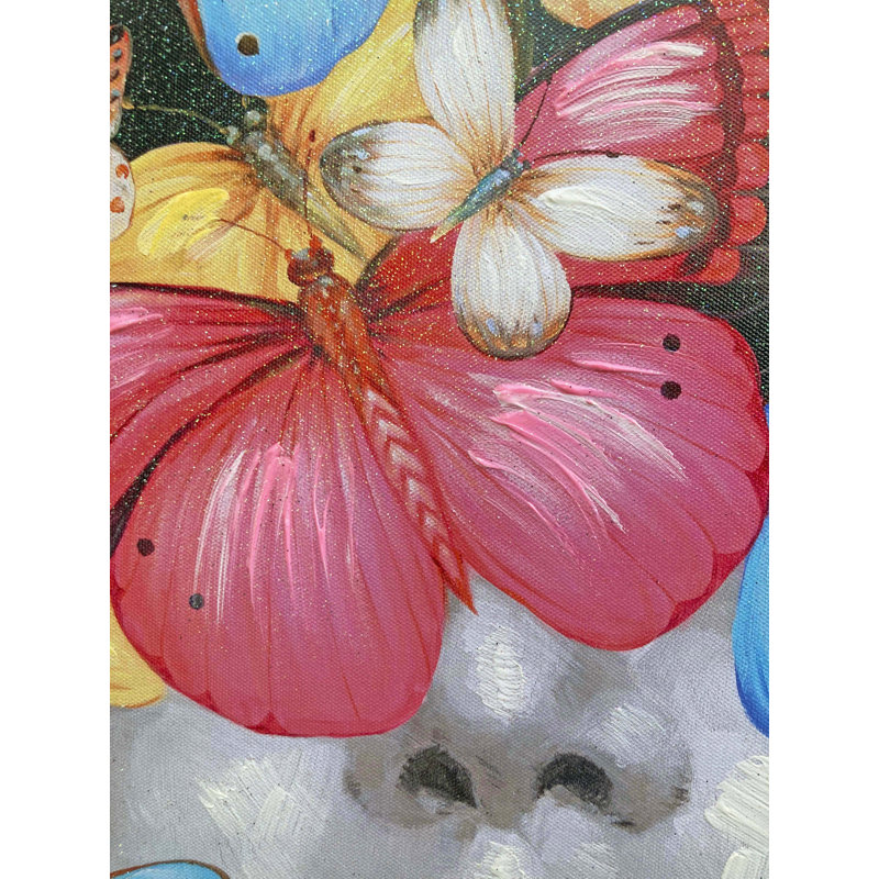 Butterflies 2 - Wrapped Canvas Painting