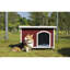 Niche pour chien d'extérieur, toit imperméable, plancher surélevé, pieds en plastique réglables-1453801677-1453801683