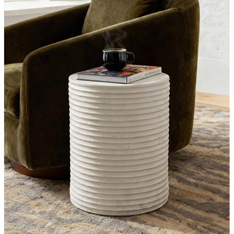 Table de bout Aneiro, Blanc