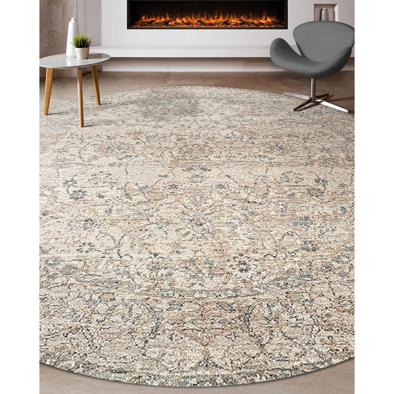 Tapis noué à la main, Rond 6 pi