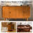 Alee 58'' Wide Mid-Century Modern Curved Design 4-Door Sideboard with Adjustable Shelves and Cable Management-919671074