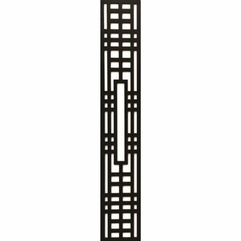 Écran d'intimité décoratif en PVC 1 pi x 6 pi Narrow Sea, Brun