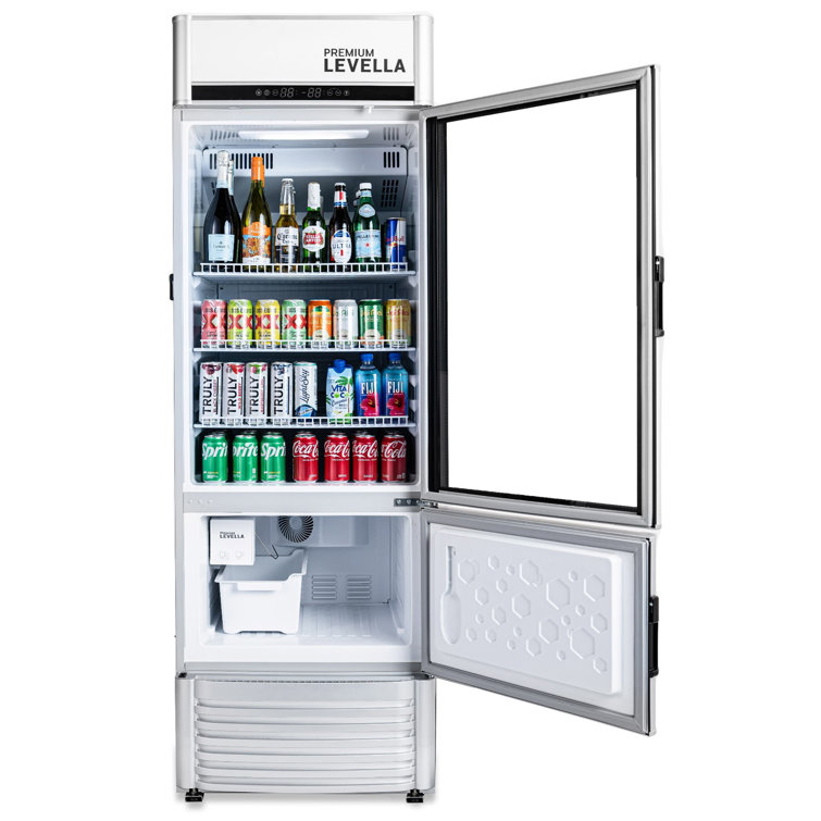 Levella 15.5 Cu ft Display Beverage Refrigerator - Black