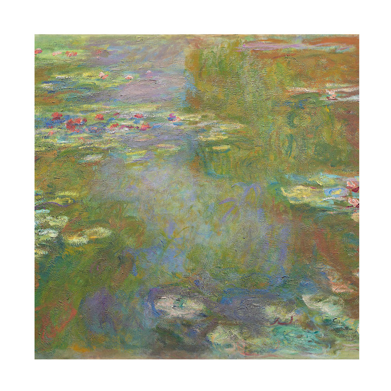 «Colonie de nymphéas» par Claude O Monet, H 14 po x l 14 po x P 2 po
