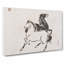 Two Horses by Shibata Zeshin - Wrapped Canvas Painting-55372120