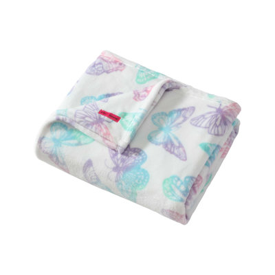 Betsey Johnson Printed Soft Plush Fleece Blankets