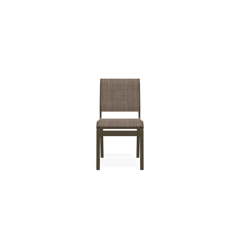 Chaise sans accoudoirs Aruba II, Fenouil Augustine Sunbrella®, Bois de plage