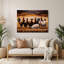 «Thanksgiving Farm animal silhouettes», art mural en métal noir-1369155565