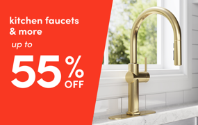 kitchen faucets & more on clearout