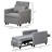 Convertible Sofa Lounger Chair Bed Multi-Functional Sleeper Recliner