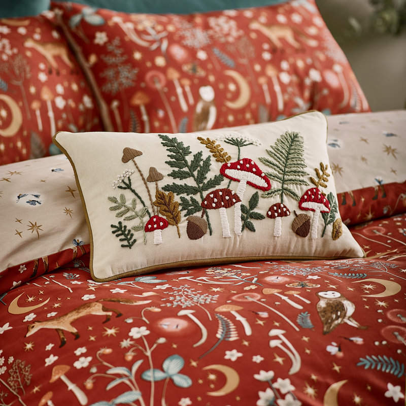 Embroidery Woodland Cushion
