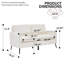 Causeuse rembourrée en cuir TS Cat Paw