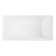 Hibiscus Rectangular Acrylic Soaking Tub with Integrated Drain and Overflow