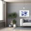 Art mural sur toile Highland Dunes «Blue Fish 4» par Mercedes Lopez-1233742905