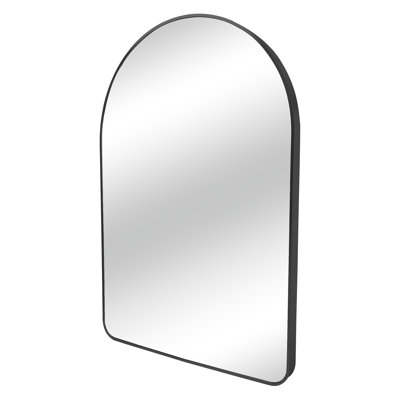 Arched Wall Mirror with Metal Frame