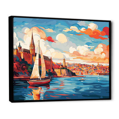 Sydney Harbour, coucher de soleil, côtes III - art mural côtier paysage portuaire
