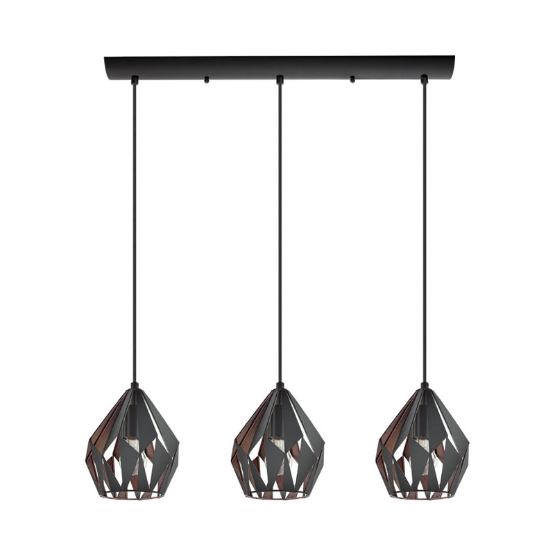 Birchard 3 - Light Kitchen Island Pendant, Copper