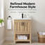 Ensemble de meuble-lavabo simple autoportant 24 po avec plateau en céramique Larangera-358700045