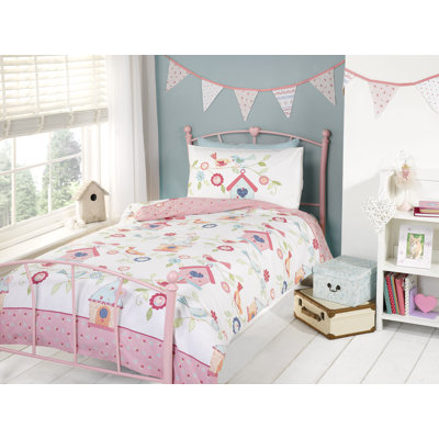 Cotton Blend Floral Duvet Cover Set with Pillowcases Included