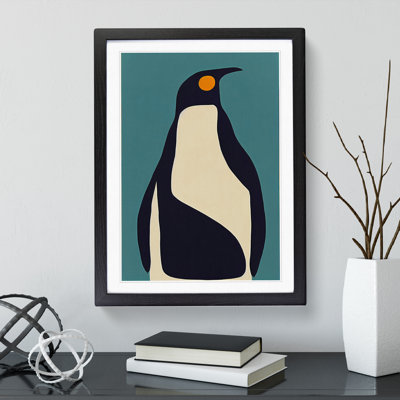 Penguin In Abstract No.3 - Wall Art