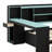 Gaming Style Daybed with LED Lights, Built-in Desk and 3 Storage Drawers-125583095-125583097