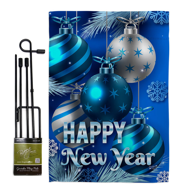 Drapeau 18,5 x 13 po New Year