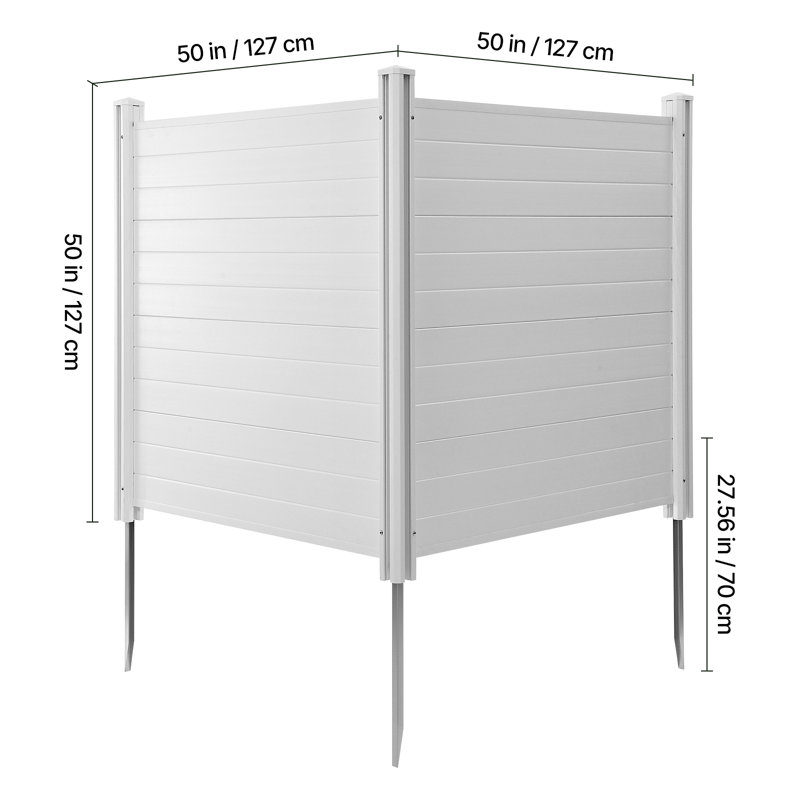 4 ft. H x 4 ft. W Outdoor Privacy Screens 2 Panels