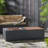 Outdoor 50,000 BTU Lightweight Concrete Rectangular Fire Pit Table With Integrated Storage And Dual-Tone Finish