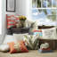 Batic Fish Square Pillow Cover & Insert