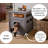 ECOFLEX XL Cat Litter Box Enclosure End Table in Grey-1944119946