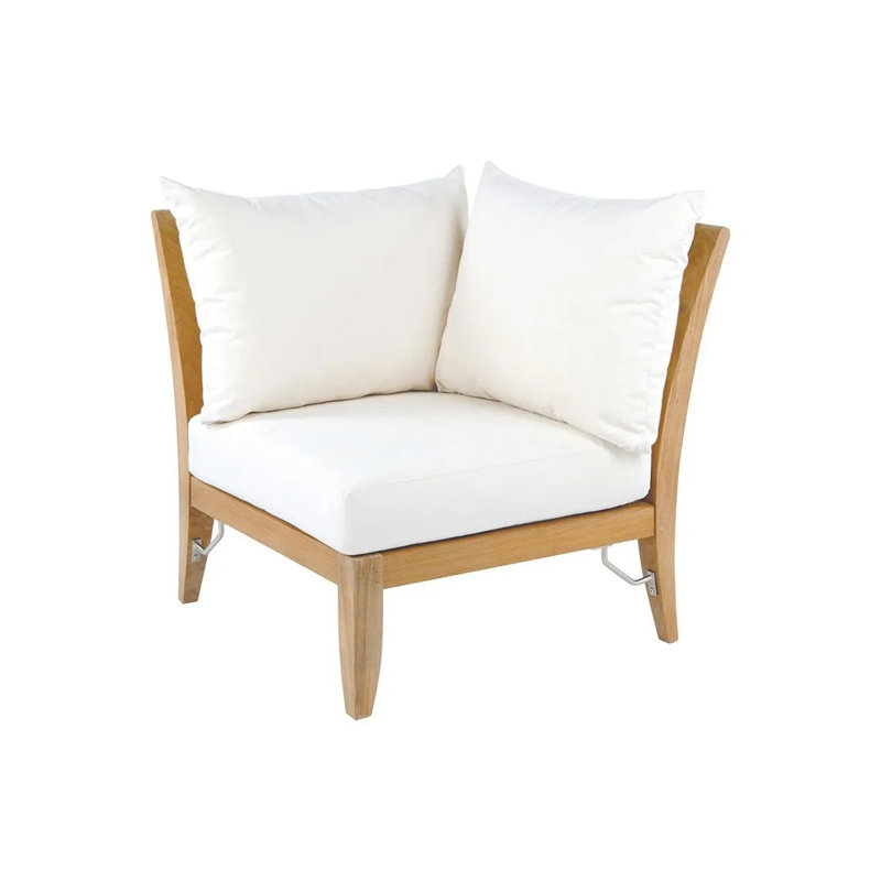 Ipanema Outdoor Corner Wedge Lounge Chair, Spectrum Mushroom Rain