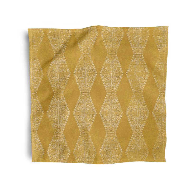 Ensemble de serviettes 4 pièces Harrel, Doré