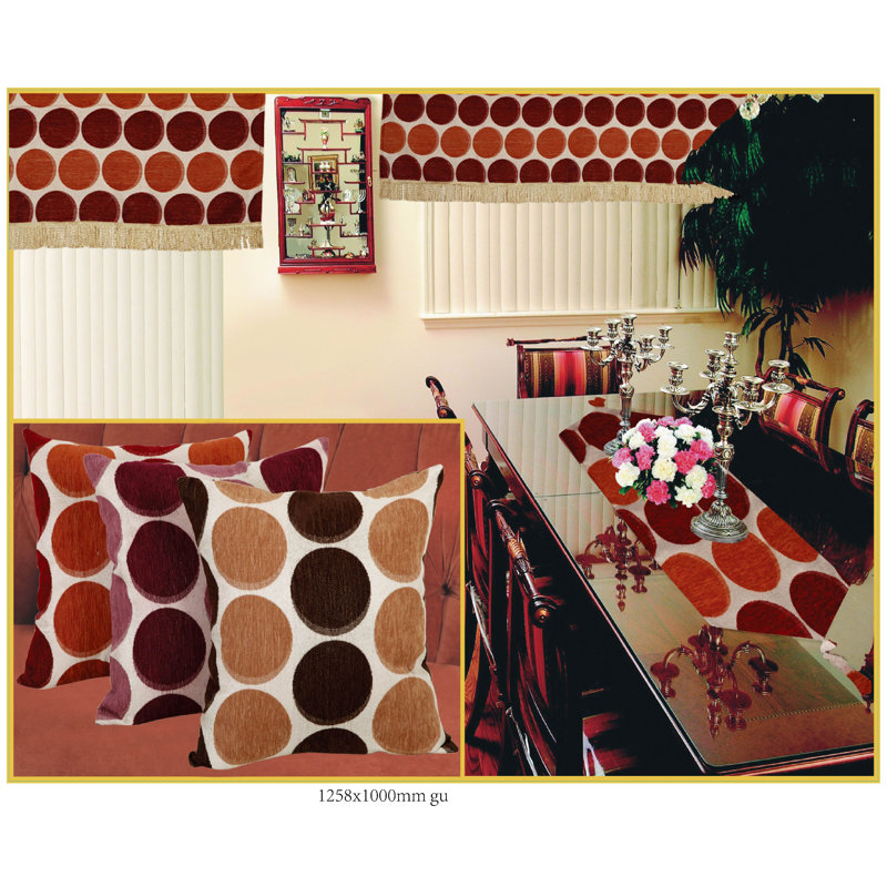 Asmitha Polka Dots Table Runner, Violet