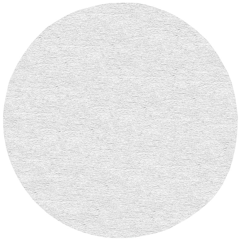 Athens Area Rug, Round 5'3", White 