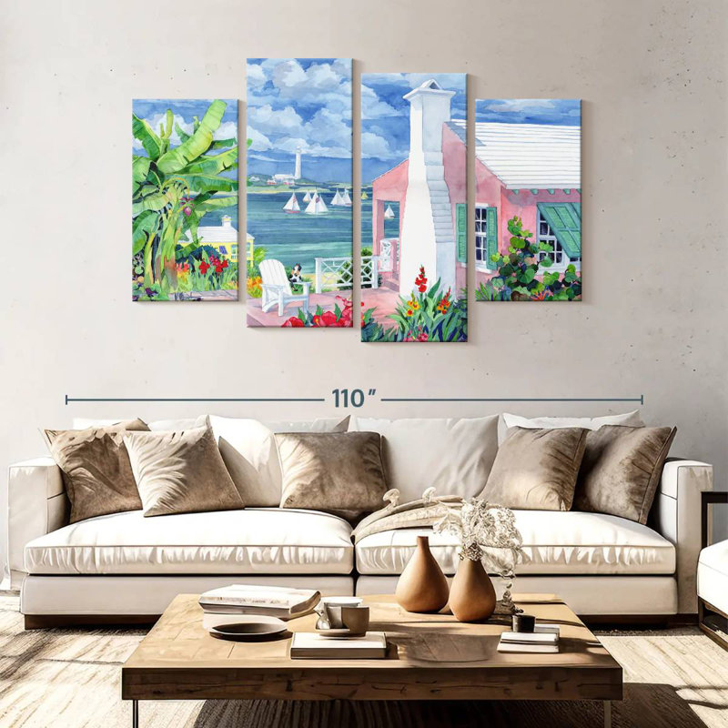 Bermuda Cove, 54" H x 84" W
