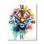 Portrait de l'aquarelle horloge murale-99639328