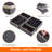 Closet Underwear Drawer Organizer Divider, 12 Pieces Fabric Foldable Dresser Organizers And Storage Bins For Storing Lingerie, Bra, Undies-1562585701