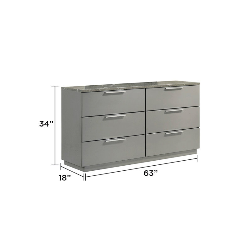 Commode avec tiroirs et pieds en métal