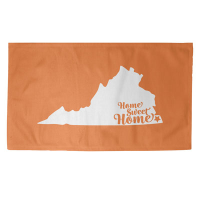 Tapis orange Moneca Home Sweet