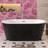 60" x 31" Freestanding Soaking Acrylic Bathtub with Toe-Tap Chrome Drain and Classic Slotted Overflow-109848308