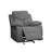 Gray Chenille Glider Recliner